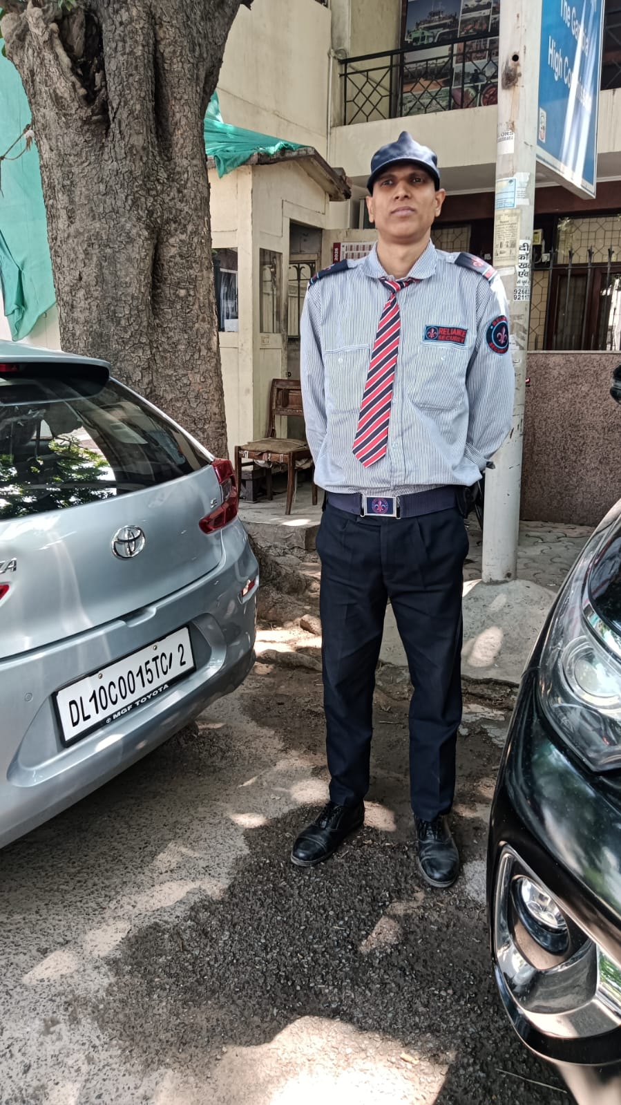Reliance Security guard at a client site